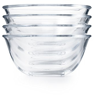 OXO 11205400 4pc Glass Prep Bowl Set, Clear