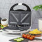 Quest Sandwich Toastie Maker/White/Non-Stick Easy Clean/Student Essentials for University