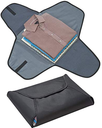 Hemdtasche für 4 knitterfreie Hemden und Blusen auch auf Reisen Mikrofaser Reisekoffer Gepäck Organizer in schwarz von notrash2003