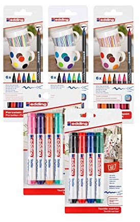 edding 4200 Porzellan-Pinselstiften (1x Kreativset (26 tlg.))