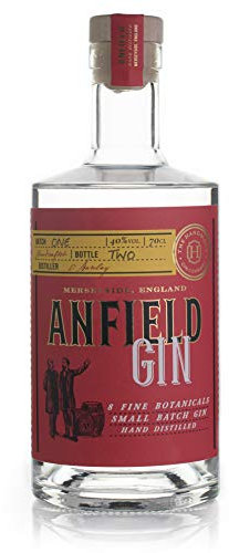 Anfield Gin 70cl - The Handmade Gin Company - Premium Craft Gin with orange, elderflower and liquorice - 40% ABV