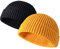 JFAN Unisex Retro Trawler Winter Beanie Hat Baseballkappe Streetstyle Trawler Beanie Watch Hut Rollup Edge Schädeldecke,Nero+Giallo