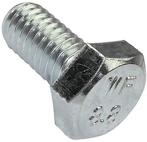 AERZETIX - C47301 - Satz von 100 stück - bolzen schrauben sechskantschrauben M6x12 - mit sechskantkopf - Ø6x12mm - DIN 933 - aus verzinktem stahl - heimwerken - montagewerkzeug eisenwaren