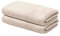 LOOKS by Wolfgang Joop 2X Gästehandtuch 30x50 cm – 100% Baumwolle Doppelpack Luxus Gästehandtücher mit Aufhänger & Logostick, 2er Set Gästetuch beige