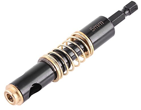 5 Mm, 1/4 Schwarz Scharnierbohrer, Scharnierbohrer HSS Self Center Scharnierbohrer Zum Reiben Bohren von Holz und Kunststoff(5mm)