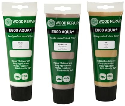 Woodrepair E800 Aqua+ Spachtelmasse Kiefer, 400g Tube