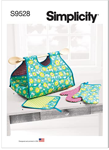 Simplicity SS9528OS Pot Holder, Mitt, Casserole Carrier OS One Size Only