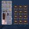 Eyeglasses Sun Glasses Screws Sets Nuts Nose Pad Optical Repair Tool Parts Assorted Kit-Gold Slotted Screws