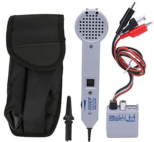 BLOSSS Cable Tester, Wire Tracer Circuit Tester, Tone Generator and Probe Kit, Inductive Amplifier, Network Cable Tester Detector Finder Toner with Adjustable Volume