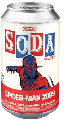 Funko Vinyl SODA: Spider-Man : Across the Spider-Verse - SM2099 - 1/6 Odds for Rare Chase Variant - Spider-man - Collectable Vinyl Figure - Gift Idea - Official Merchandise - Toys for Kids & Adults