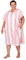 Dock & Bay Strandponcho für Erwachsene - Kapuzenhandtuch mit tiefen Taschen - Für Strand & Pool - Super Saugfähig, Schnell Trocknend - Cabana - Malibu Pink, Large (105x80cm, 41x31)