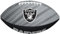 Wilson American Football NFL Team Tailgate, Gummi, Silber / Schwarz, Junior