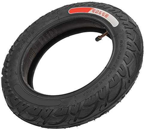 SUNGOOYUE E-Scooter-Reifen und Schlauch, 12 Zoll 1/2 X 2 1/4 Gummireifen mit Starker Luftdichtigkeits-Gasdüse und Ventilkappe