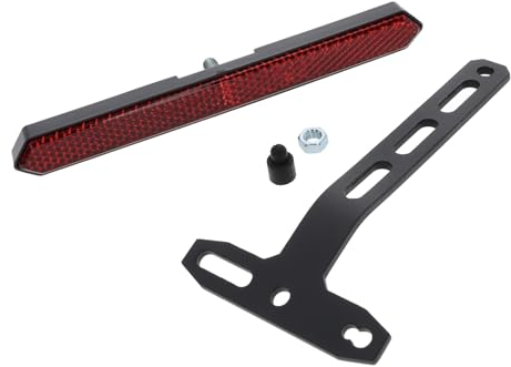 Motorrad Quad Universal Rückstrahler eckig Katzenauge Kennzeichen Befestigung Halter Reflektor