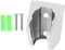 Shower Head Bracket Wall Mount | Hicello Solid Stainless Steel Bathroom Hand Held| Chrome Plated Shower Holders Wall Mounted with Screws | Two Card Slots