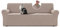 BellaHills Sofa Überzug 3 Sitzer (215-250cm), Stretch Sofabezug, Sofaschoner rutschfest, Elastischer Sofa Bezug, Waschbare Katze Couchschoner, Sand