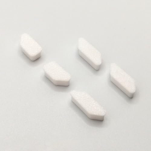 5 Replacement Buttons for Garmin Edge 520 (E52) Bicycle Computer Road Bike (White)