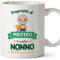 Mugffins Tazza Personalizzata in ceramica per NONNO 11 oz / 350 ml - In italiano - Proprietà di - Idea regalo per compleanno, anniversario, natale