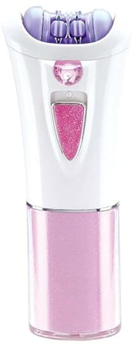 Glabrousskin Hair Remover for Face Women Smooth Glide Glamorous Skin Epilator with Light and Cleaning Brush, Lady Shavers for Women Face Leg Arm Hair Remove 2.4x4.5 Inch NO Battery