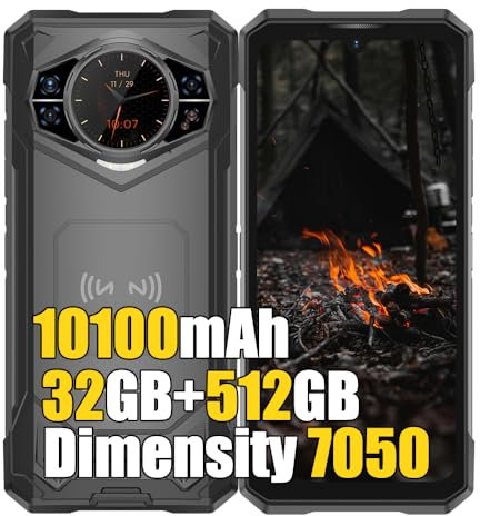DOOGEE S200X 5G Rugged Smartphone 2025, 32GB+512B/2TB MTK 7050, Telefono Robusto, 6.72 & 1.32 FHD+ Doppio Schermo Cellulari Resistente IP68, 100MP+20MP, 10100mAh 33W, 4G LTE, NFC,GPS,OTG