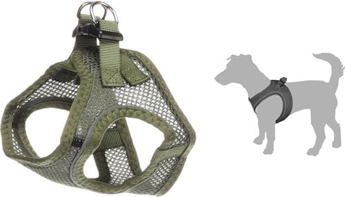 Hundegeschirr - hundegeschirr kleine Hunde - XS - Flamingo Harness Step&Go Bento Kaki