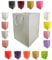 Glossy Vibrant Flower Gift Bag, Bouquet Vase | Valentines | Anniversary | Love | Transportation Display (1, Silver)