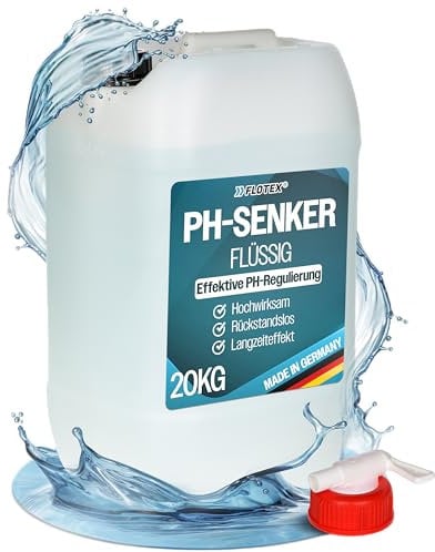 FLOTEX® - Professionelle pH Minus flüssig 20KG | Schonender Flüssiger pH Senker für Pools und Whirlpool | optimale pH Regulierung | Wasser Balance