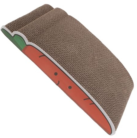 Toyvian Kratzbrett für Katzen aus Langlebigem Wellpappe Material Kratzfestes Katzen kratzbrett als Möbel Schutz für Indoor Fördert Gesunde Krallenpflege und Beugt Langeweile