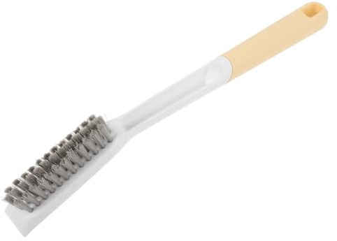 PLAFOPE Kitchen Cleaning Brush with Upgraded Thick Nylon Bristles, Long Handle Stove and Oven Cleaner Brush for Gas Cooktops, Grill, and Countertop Grease Removal