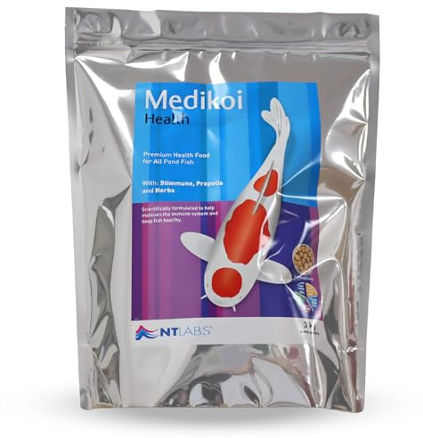 NT Labs Medikoi Health Pond Fish Food Adult 6mm Floating Pellets (3kg) | Premium spring and summer fish pellets contain natural propolis and herbal extracts to support excellent body condition.