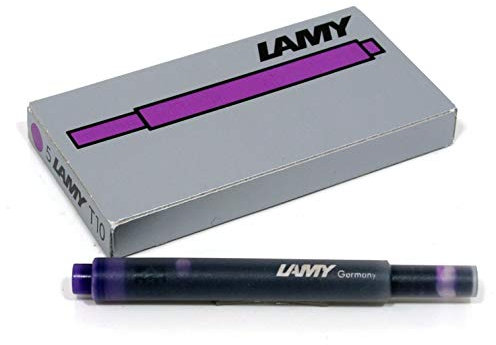 Lamy Fountain Pen Ink Cartridges, Violet Ink, 5/Pack (Lt10Vio)
