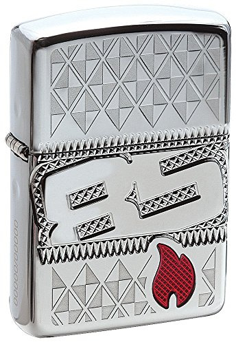 Zippo Sturmfeuerzeug - 85th Anniversary Collectible of the Year, High Polish Chrome, Lustre-MultiCut-Epoxy Fill Combo - Nachfüllbar - Windfest - Geschenkbox - Made in USA