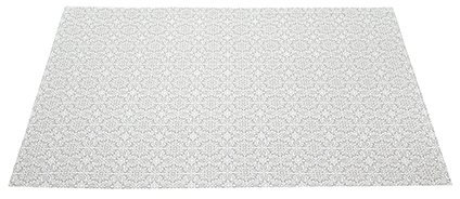 GILDE Textil Platzset Grey Ornament Ornament Design Bella Vita Länge 33 cm Breite 44 cm 49492