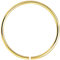 Monster Piercing | 9K Gold | Nasenring Nasenpiercing 22 Gauge - 10MM Durchmesser | offener Nasenring | Nase Piercing Frauen Männer | Weißgold, Gelbgold oder Rotgold