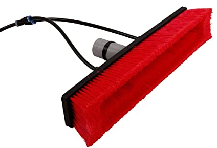 Axis Line | Solarbürste | für Teleskopstange | 2 Wassersprühdüsen (40cm) | Solarreinigung | Photovoltaikreinigung | Fensterreinigung | Wintergartenreinigung