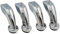 TopHomer Metal Furniture Feet, 100mm DIY Furniture Sofa Cabinet Bed Legs Replacement, Chrome Curved Leg TV Cabinet Lifting Legs (Set of 4, Silver)