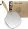 LKE Pizza Peel Aluminum Metal Pizza Paddle with Foldable Wood Handle Easy Storage Pizza Shovel 12 inch for Baking Homemade Pizza