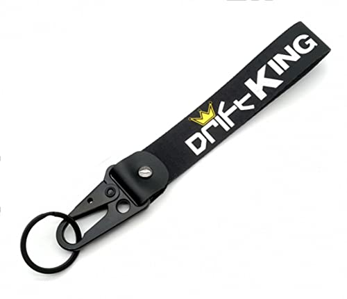Streetculture Drift King - Nylon Jet Tag Schlüsselanhänger - Auto Garage Custom Car Accessories Zubehör Lanyard Schlüsselband Drifting Jdm Keychain