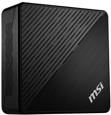 MSI Mini PC Cubi 5 12M, 0.7L, Intel Core i7-1255U, WiFi 6, BT 5.2, Doble LAN, Thunderbolt Tipo-C, Negro, Sin Sistema Operativo