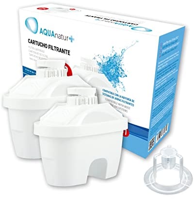 TM Electron TMFIL102+ Pack de 2 a 4 Meses de Filtros de Agua, Compatibles con las Jarras Maxtra y Maxtra+, 2 Unidades