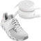 NDTEZUGT 6mm Cordones Planos Finos para On Cloud Zapatillas, Cordones para Zapatos Deportivos de Repuesto (Blanco,47/120cm)