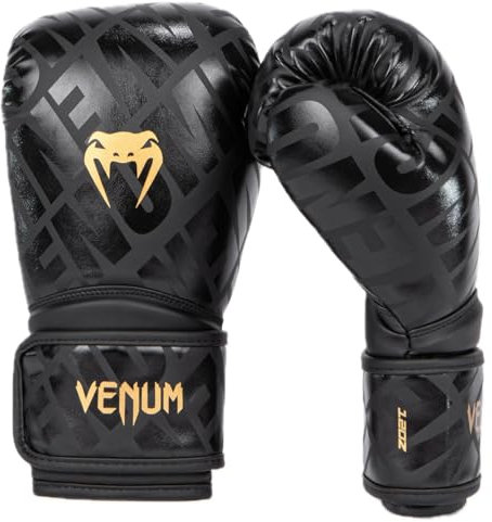 Venum, Contender 1.5 XT Boxhandschuhe, Unisex Erwachsene, 10 Oz, Schwarz/Gold