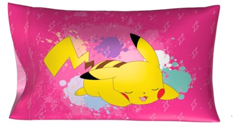 Franco Collectibles Pokemon Girl Anime Beauty Seidiger Satin-Kissenbezug, 50,8 x 76,2 cm, für Haar und Haut, offizielles Lizenzprodukt