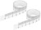 PATIKIL Adhesive Ruler, 2 Pack 100cm Backed Tape Measuring Tape Sticker Tape Waterproof for Workbench Sewing Saw Drafting Table,Transparent Background Black Text