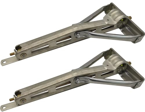 Ausdrehstütze Kurbelstütze für Wohnwagen 2er Set - Traglast 600 Kg Stahl verzinkt universal passend