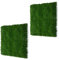 STI Siepe Pannello di Muschio Artificiale 3D Verde Scuro 2pz 50x50cm