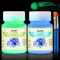 Allony Vernice Fluorescente, Vernice Fluorescente al Buio, Può Emettere Luce al Buio Dopo aver Caricato Sotto la Sorgente Luminosa, Perfetti per Pittura Artistica, Decorazioni di Halloween Natale