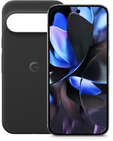 Google Pixel 9 Pro - Unlocked Android Smartphone with Gemini, Triple Rear Camera System, 6.3 Super Actua Display - Obsidian, 128GB + Pixel 9 & Pixel 9 Pro Case - Obsidian