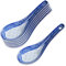 INHEMING 6 pcs Cuillère à soupe chinoise, Cuillères à Soupe Chinois en Céramique, Cuillère à soupe asiatique chinoise pour soupe, boulettes, wontons, céréales