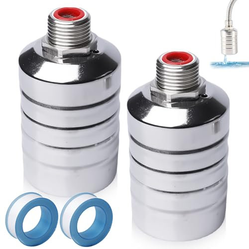 VEGOATY Lot de 2 robinets flotteurs 3/4 basse pression, en acier inoxydable 304, vanne de contrôle automatique du niveau d'eau, robinet à boisseau flottante pour réservoir d'eau, argent